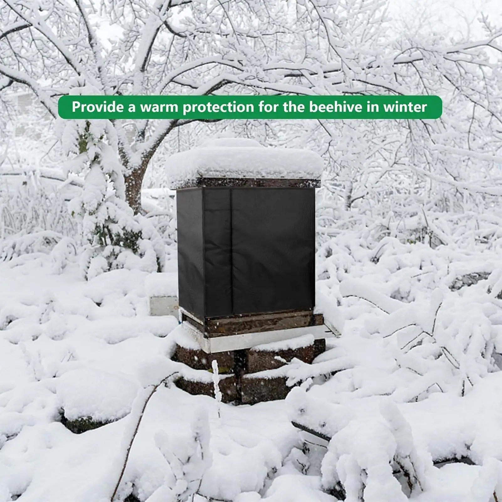 

Зимний изоляционный чехол для улья, водонепроницаемый теплый изоляционный чехол для пчелиного улья, ветрозащитный многоразовый чехол для пчеловодства для владельцев фермы
