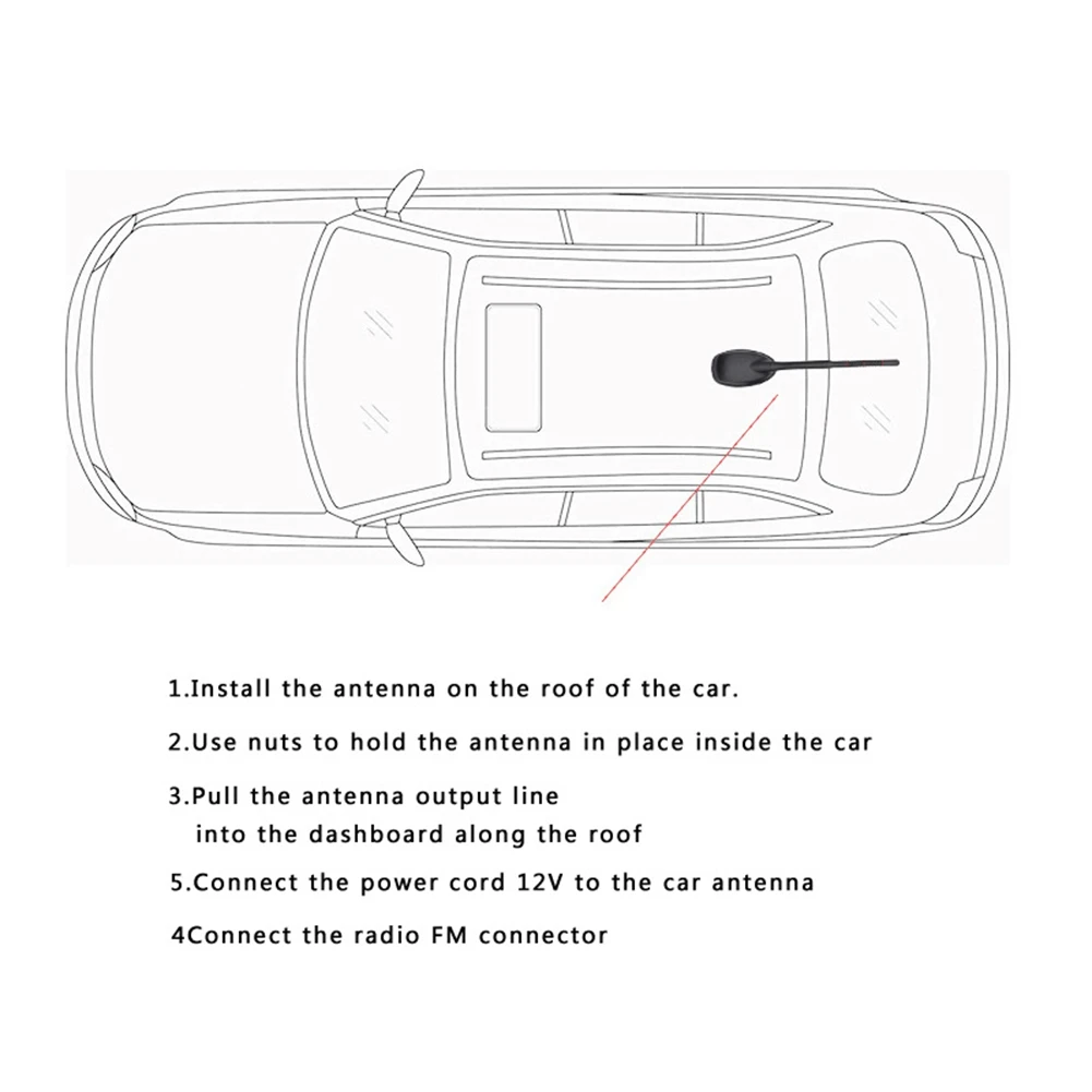 

Car Auto GPS+FM/AM+DAB Radio Antenna Aerial Signal Amplifier DAB+ Receiver-ABQF
