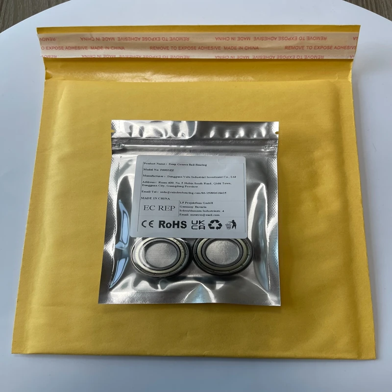 

4PCS F6903ZZ Flange Bearing 17x30x7 mm Double Shielded Deep Groove Flanged F6903 Z ZZ Ball Bearings F6903-2Z F6903Z