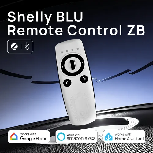 Control remoto Shelly BLU Control ZB múltiples dispositivos Shelly ajusta persianas Control de luces Dim relé inteligente de un solo control remoto