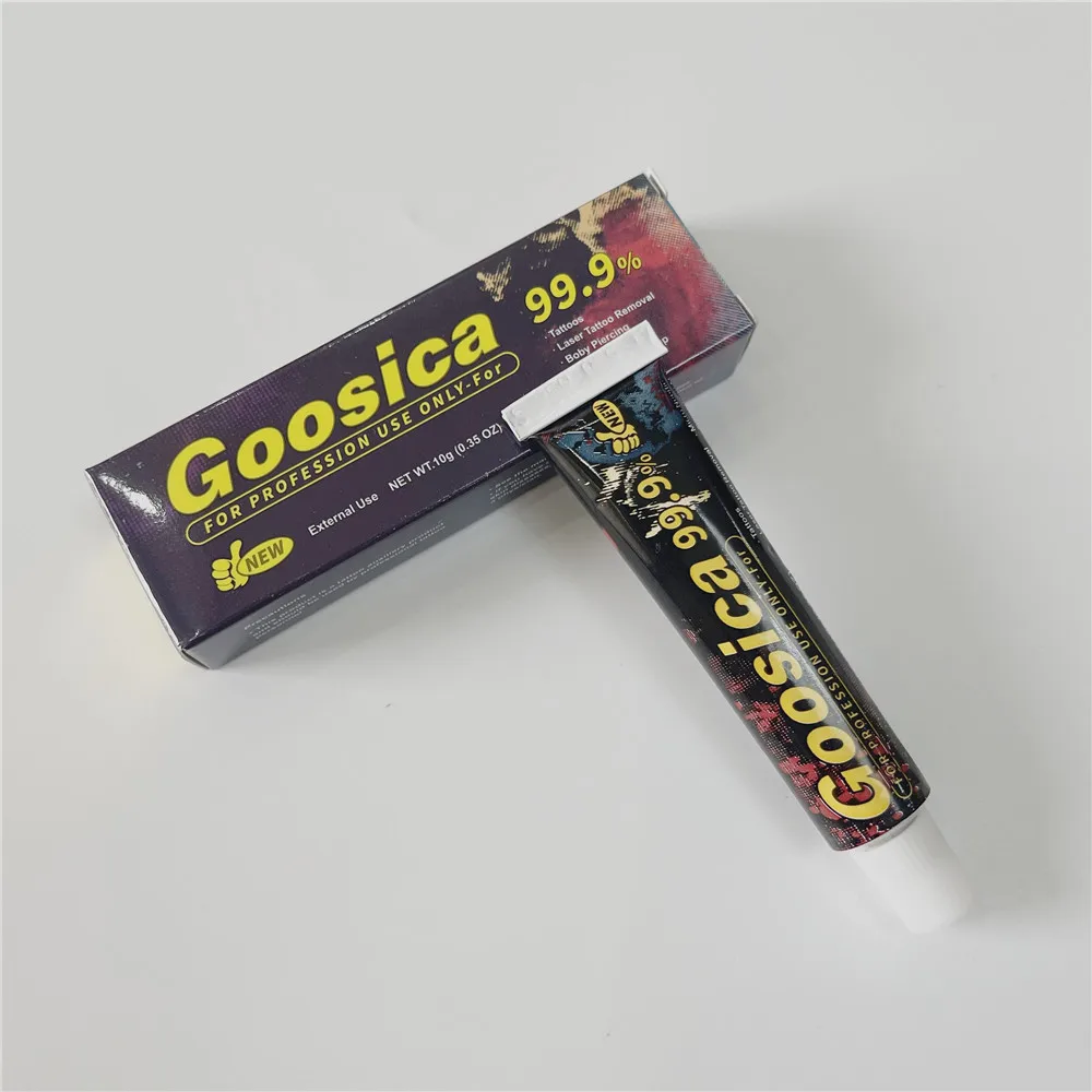99.9% Goosica قبل كريم الوشم للمكياج الدائم Microblading ثقب الحاجب الشفاه بطانة الجمال فن الجسم 10 جرام