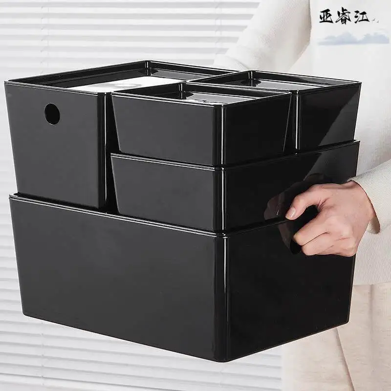 

Plastic Storage Box Desktop Home Kitchen Cabinet Organizer Cosmetic Snack Box Whole Cabinet Storage Basket Sorting Case