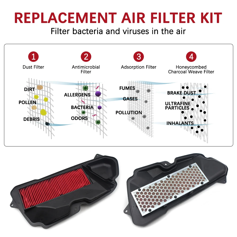 

Motorcycle Engine air filter is suitable for Honda lead125 2022 2023 2024