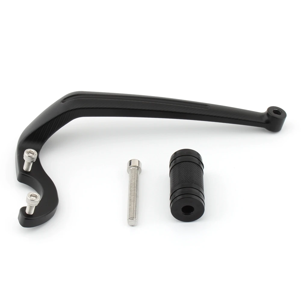 Motorcycle Black Aluminum Foot Brake Lever Gear Shifter Lever Pedal Chrome Heel Shifter For Chief Challenger Springfield