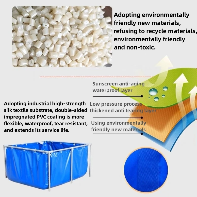 Резервуар для воды из ПВХ, для разведения черепахи, семейный аквариум, Детский водонепроницаемый резервуар для воды