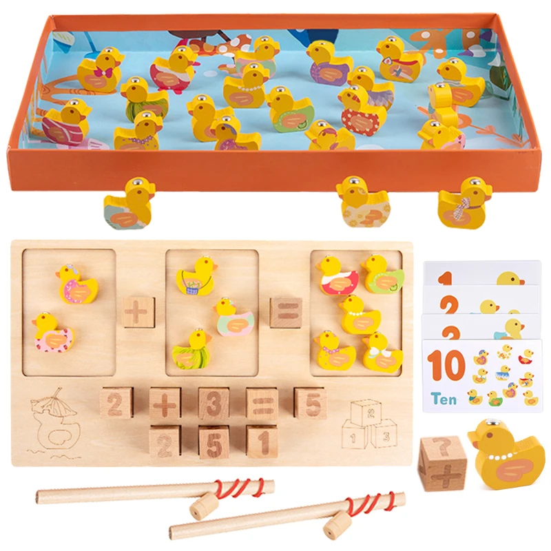 

Counting Duck Math Games Montessori Learning Toys For Kids Calculate Set Early Education Acytivity Board Thinking Math Toys Aids