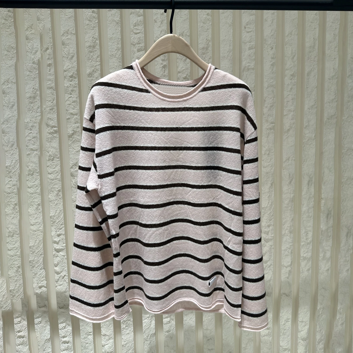 

Casual Loose round Ne Striped Knit Sweater Lazy Sle Women's Premium Faion Autumn Winter New Arrival Yarn Dyed Knitted Top