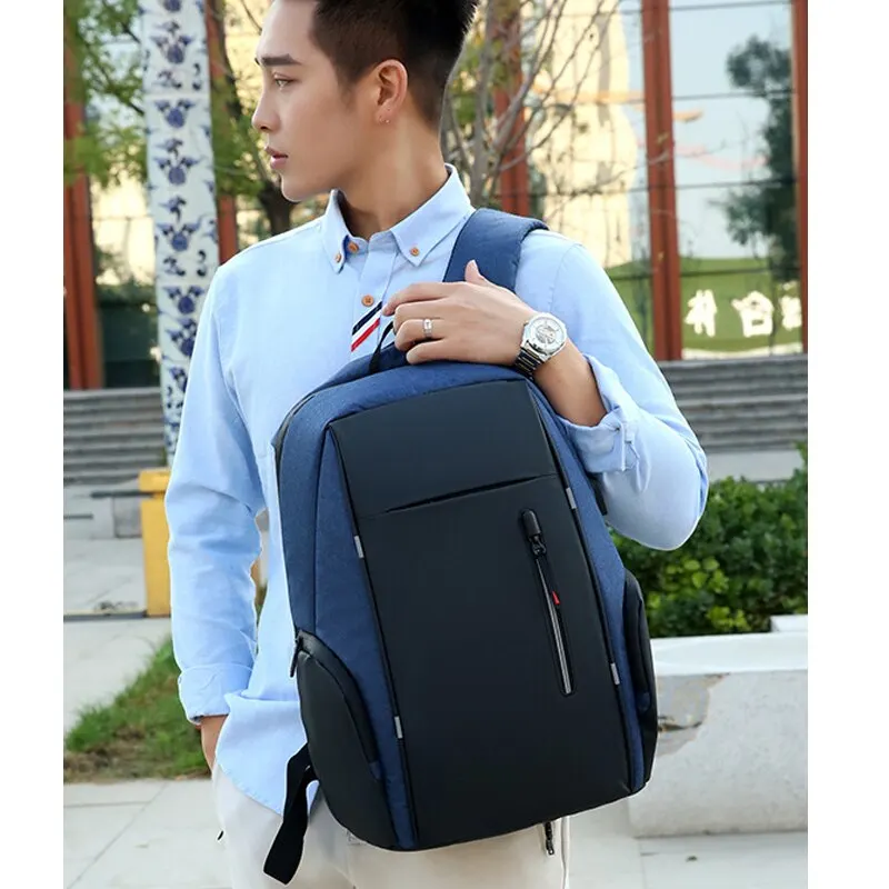 Large Capacity Waterproof Men Business Travel Bag Laptop Backpack Laptop Notebook Bag Travel Backpack with USB Charging Port