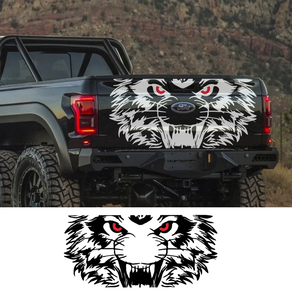 

Pickup Tailgate Creative Sticker Tiger Graphics For Ford F150 Ranger Toyota Hilux Chevrolet Silverado Dodge Ram Isuzu Dmax Decal