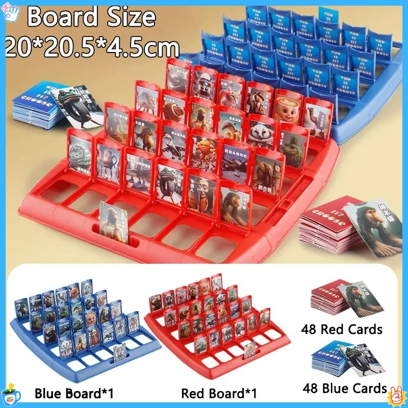 تخمين من أنا لعبة الإيطالية Brainrot لغز ورق مقوى لعبة Tung Tung Sahur Tralarero Tralala شخصين التفاعلية