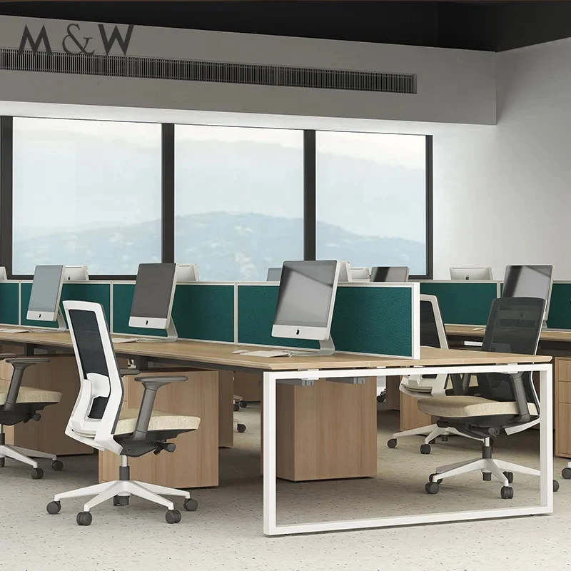 custom.&Factory Suppliers Modern Workstation 8 Person Seater Furniture Work Station Office Desk