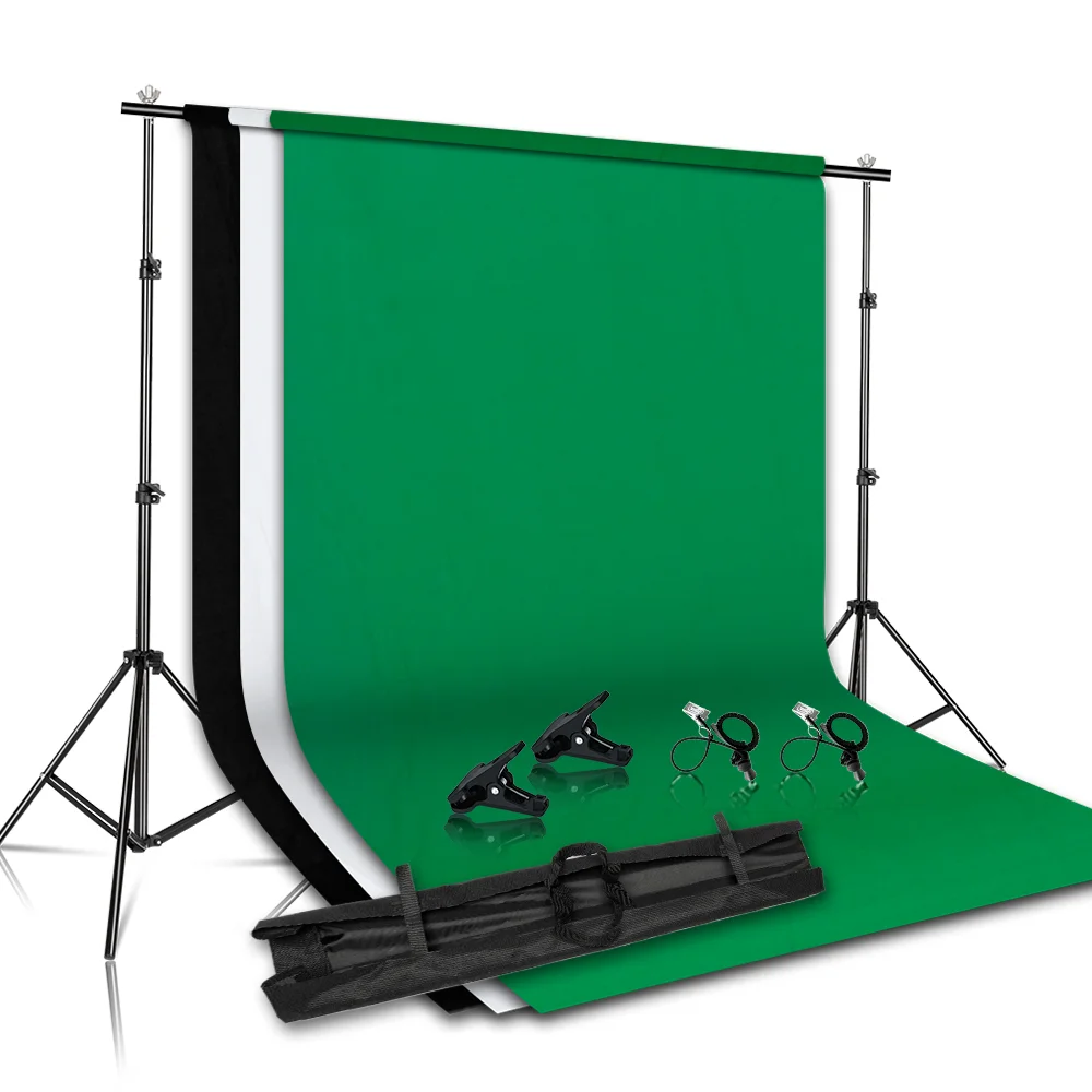 SH-Kit de support de fond de photographie avec support réglable, système de support, décors pour studio photo, Dnomakey, cadre d\'écran vert