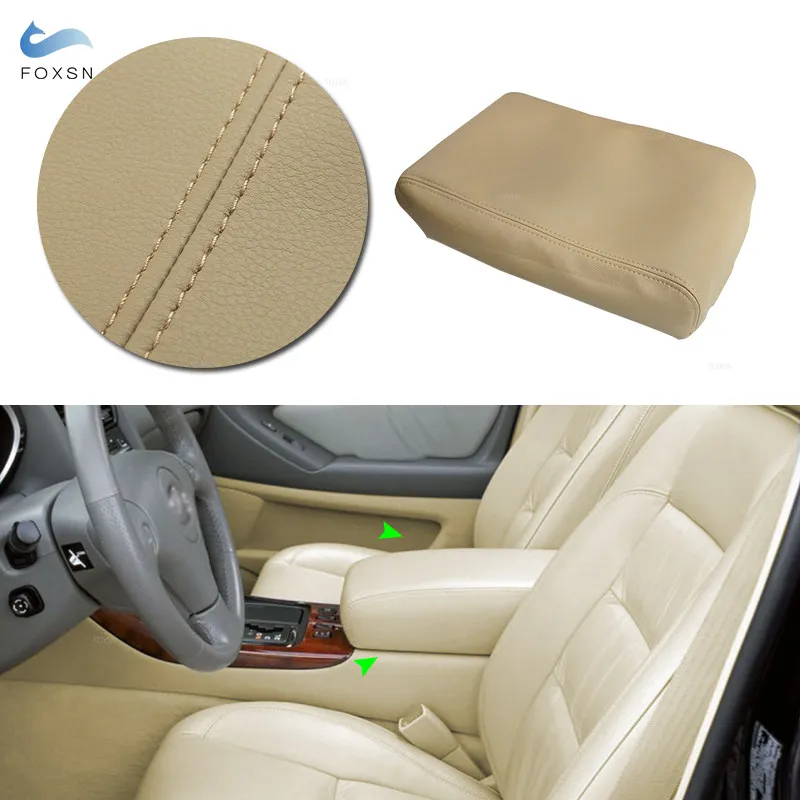 Center Armrest Leather Cover For Lexus GS300 GS400 GS430 1999 2000 2001 2002 2003 2004 Central Armrest Box Panel Skin Cover Trim
