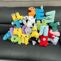 Alphabet Lore Plush Toys Anime Doll Kawaii 26 English Letters Stuffed Toys Kids Enlightenment Montessori Plush Toy Doll Gifts