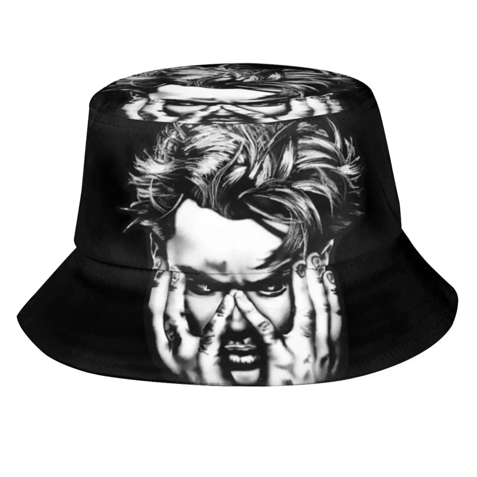 River Phoenix - Airbrush Art Foldable Panama Bucket Hat Cap River Phoenix Heartthrob Famous Actors Portrait Fan Art