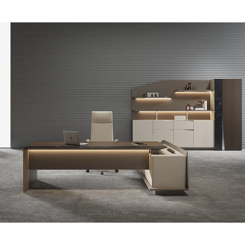 

High Quality Luxury Boss CEO Desk Computer Table High-End Simple President Chairman Office Furniture Executive Office Desk