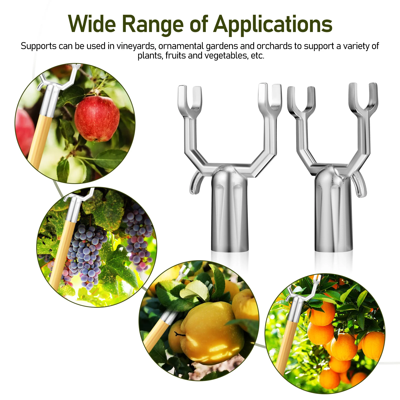 6 Pcs Plant Branch Support Tree Propping Brace Crutch Supports for Leaning Heavy Fruit