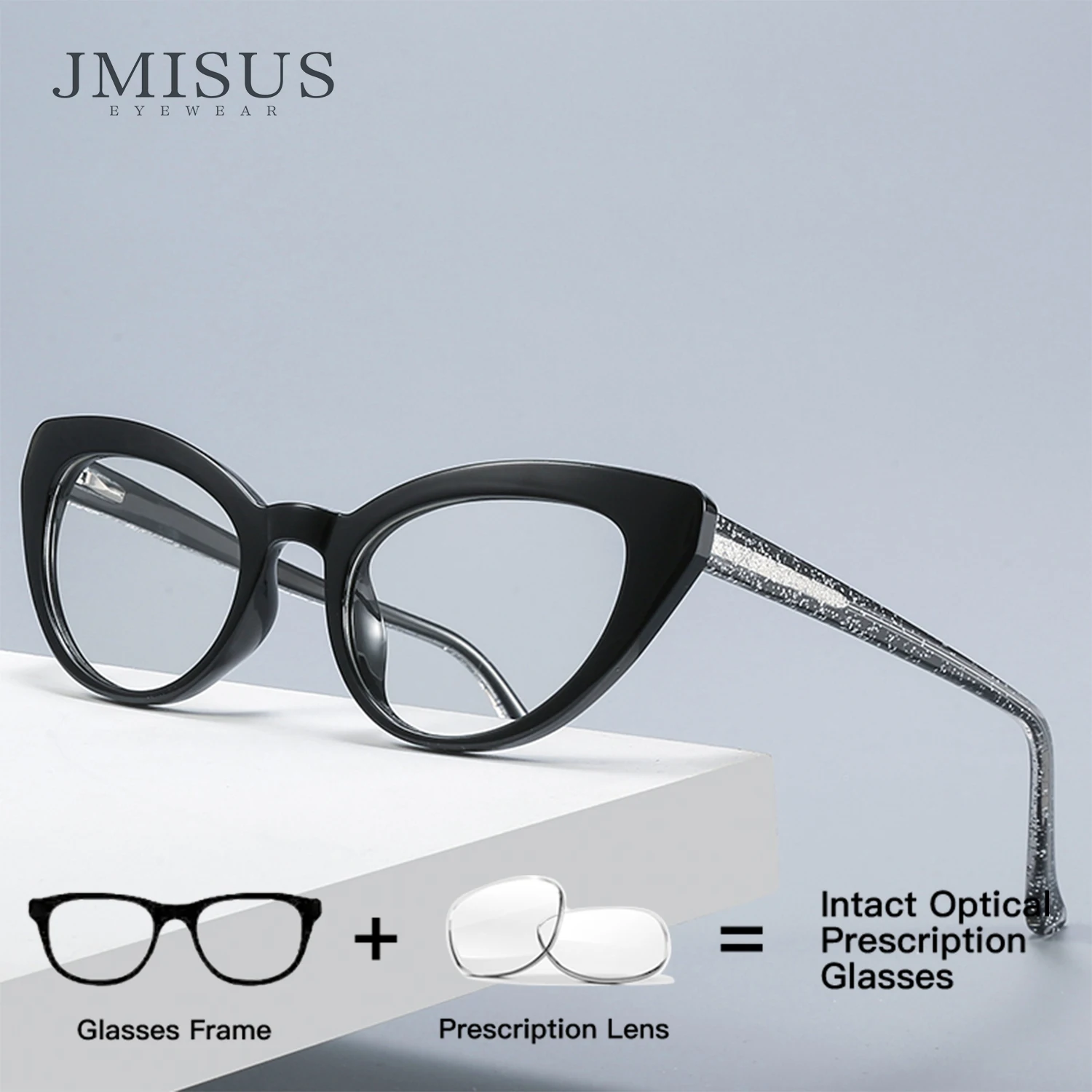 JMISUS Retro Cateye Prescription Glasses Woman Butterfly Optical Eyeglasses Myopia Photochromic Sunglasses Optical Eyewear