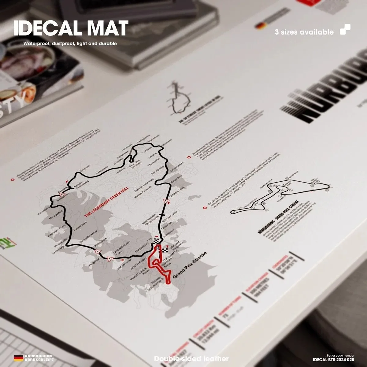 وسادة مكتب جلدية حامية لسباق السيارات كول أسود واضح ماوس الوسادة مكتب عمل حصيرة مقاوم للماء PolkaDot PU مكتب نشاف الوسادة