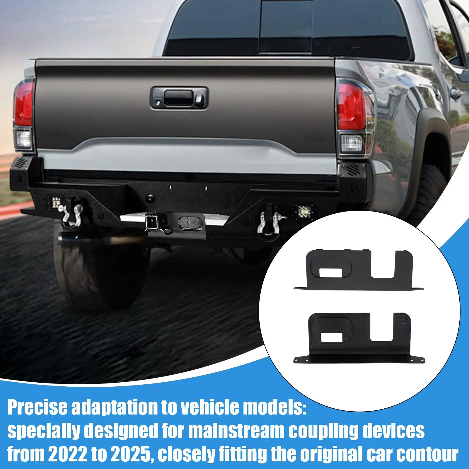 

Для Fords Mavericks, крышка заднего бампера, съемная крышка для сцепного устройства грузовика, защитная пластина для защиты от атмосферных воздействий, для прицепа грузовика, ежедневно