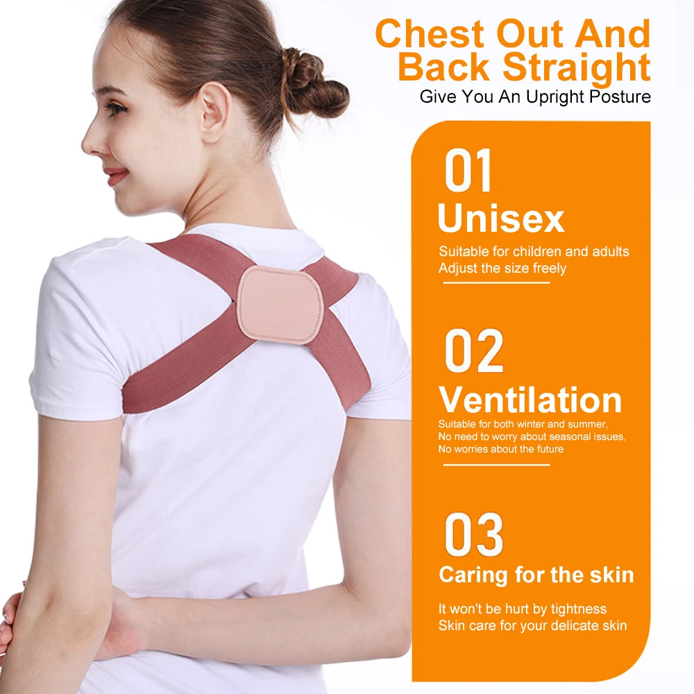 Pas do korekcji postawy pleców Zapobieganie garbowemu Korekcja postawy siedzącej Uniseks Kształtowanie sylwetki Obojczyk Wsparcie kręgosłupa