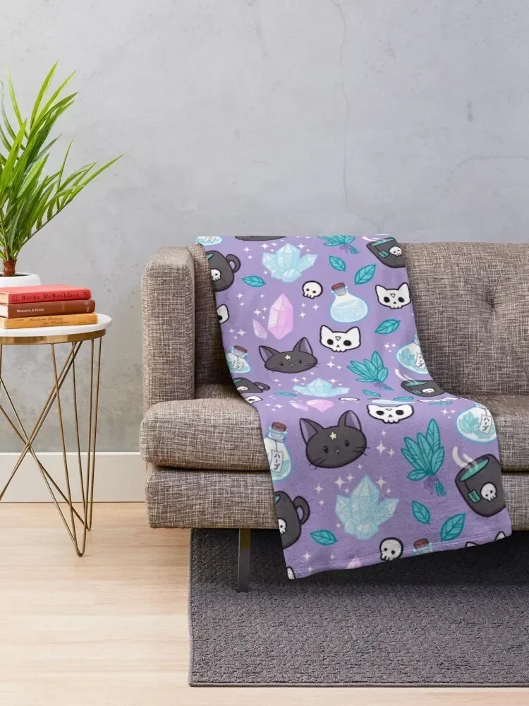 Herb Witch | Nikury Throw Blanket for sofa Personalized Gift Fashion Sofas Blankets For Baby Blankets