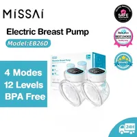 2pcs Portable Electric Breast Pump Silent Wearable Hands-Free Newborn Milk Extractor Automatic Milker BPA Free Breast Feeding