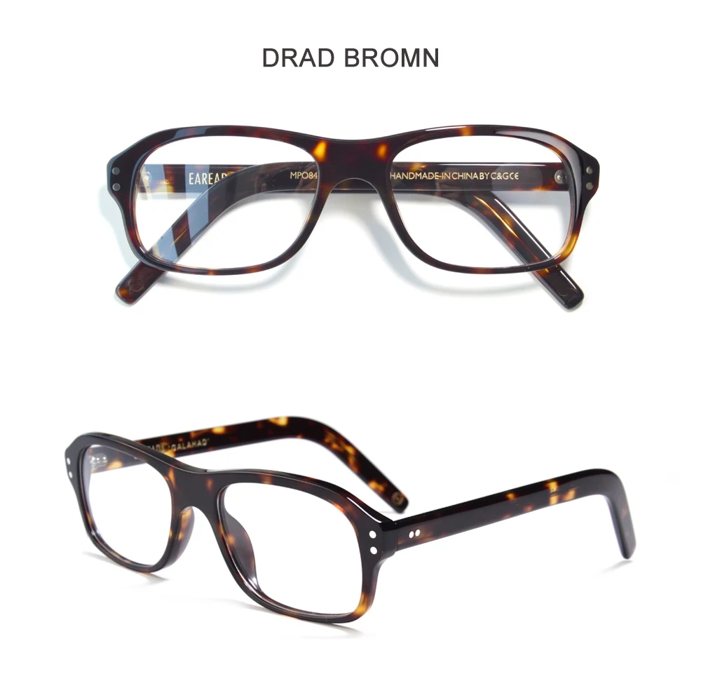 Kingsman Film Cosplay Brille Vintage Rechteck Brillengestelle für Männer Clip-on-Befestigung Polarisierte Sonnenbrille mit Etui – Detail 12