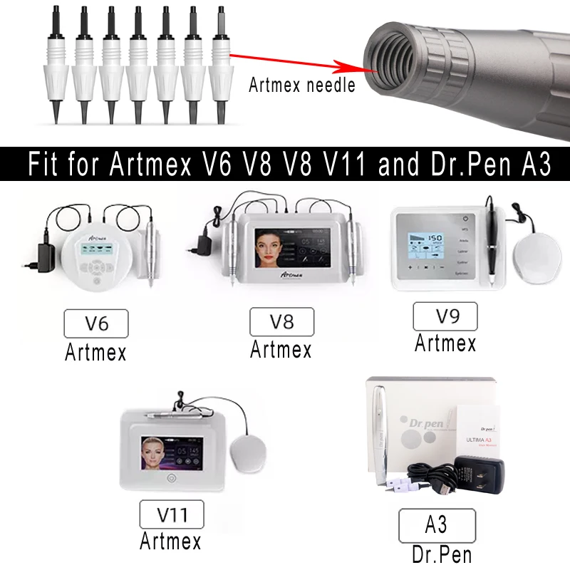 Aiguilles Artmex pour Machine Artmex V3 V6 V8 V9 V11 Dr. Pen A3 PMU Cartouche Aiguille Tatouage Sourcils Eyeline Lèvres L1 R3 F3 F5 R5 F7