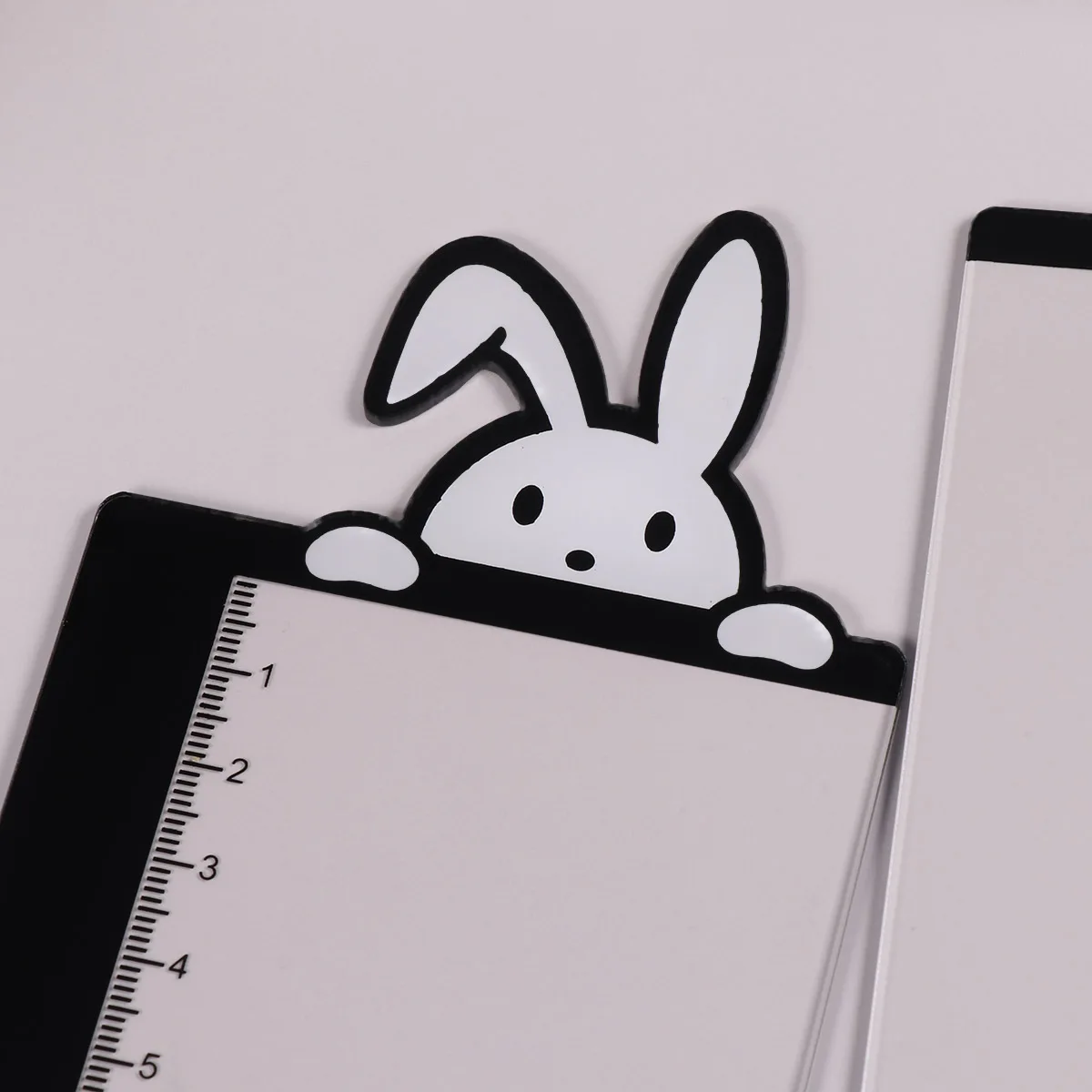 

2Pcs Rabbit Design Monitor Memo Board Acrylic Transparent Sticky Reminder Note Holder Computer Side Panel Organizer Message Pad