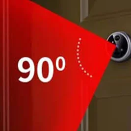 

Мини-камера для дверного глазка, умная беспроводная видеокамера-домофон с PIR-датчиком движения, цифровой видеодомофон 2000 мАч