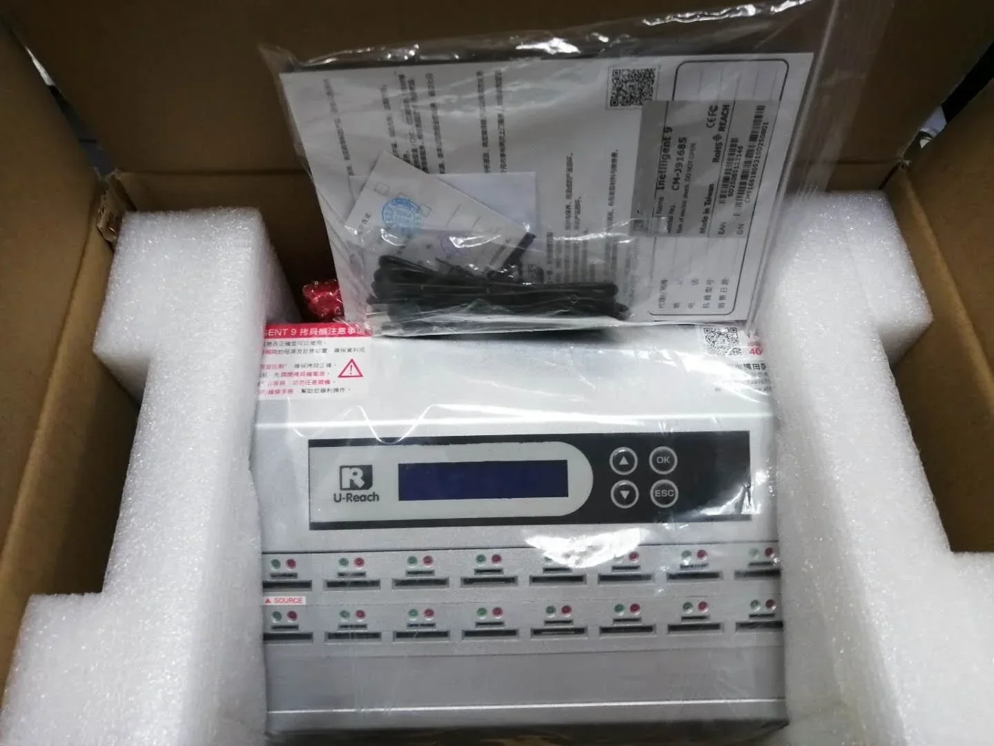 Write Protection SD M-SD TF Card Duplicator Copier Stand-alone 2GB/Min Speed 16/24/32 Slots