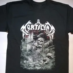 New Popular Mortician Band Black T-Shirt Cotton Full Size RM141  High Quality 100%Cotton Short Sleeve