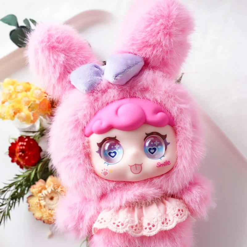 جديد Xivo قوس قزح الأرنب سلسلة أفخم الفينيل صندوق أعمى Kawaii ليتل أرنب دمية سطح المكتب الديكور الأطفال هدية فتاة صندوق مفاجأة #3