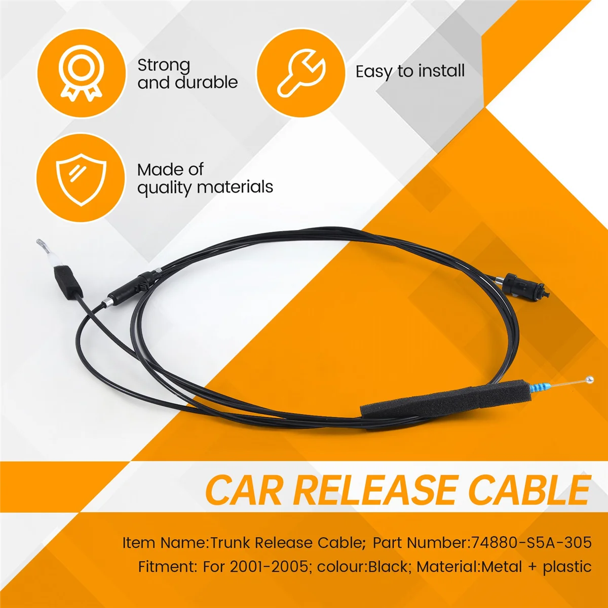 Kofferraum deckel-Entriegelung kabel Kraftstoffdeckelöffner-Entriegelung kabel für Honda Civic 2008-2010 74880-s5a-305