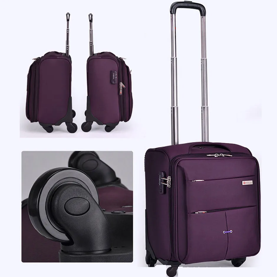 20"24"26"28" Travel Soft Canvas Large Suitcase On Wheels Trolley Rolling Zipper Luggage Bag Boarding Case Valise Free Shipping