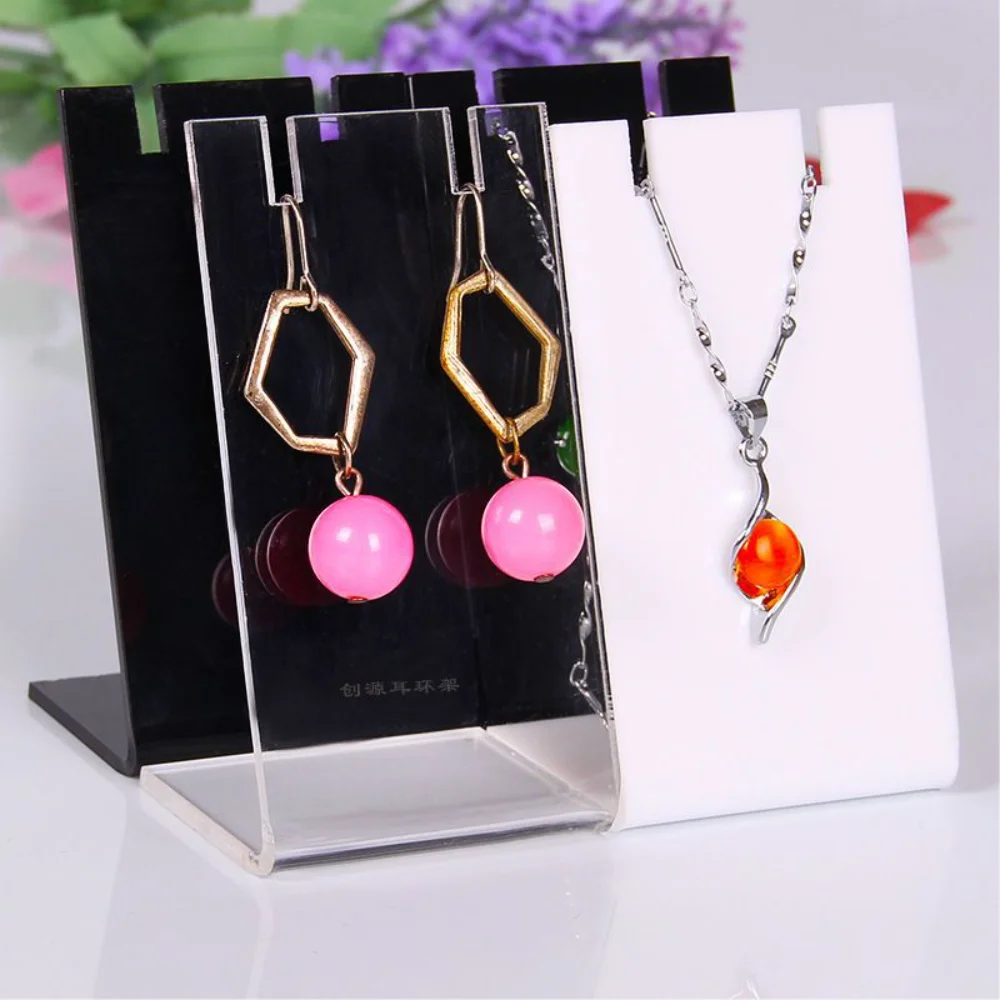 

L-образный держатель для ювелирных изделий, акриловая стойка для сережек, стеллаж для хранения сережек, универсальная стойка для демонстрации ювелирных изделий