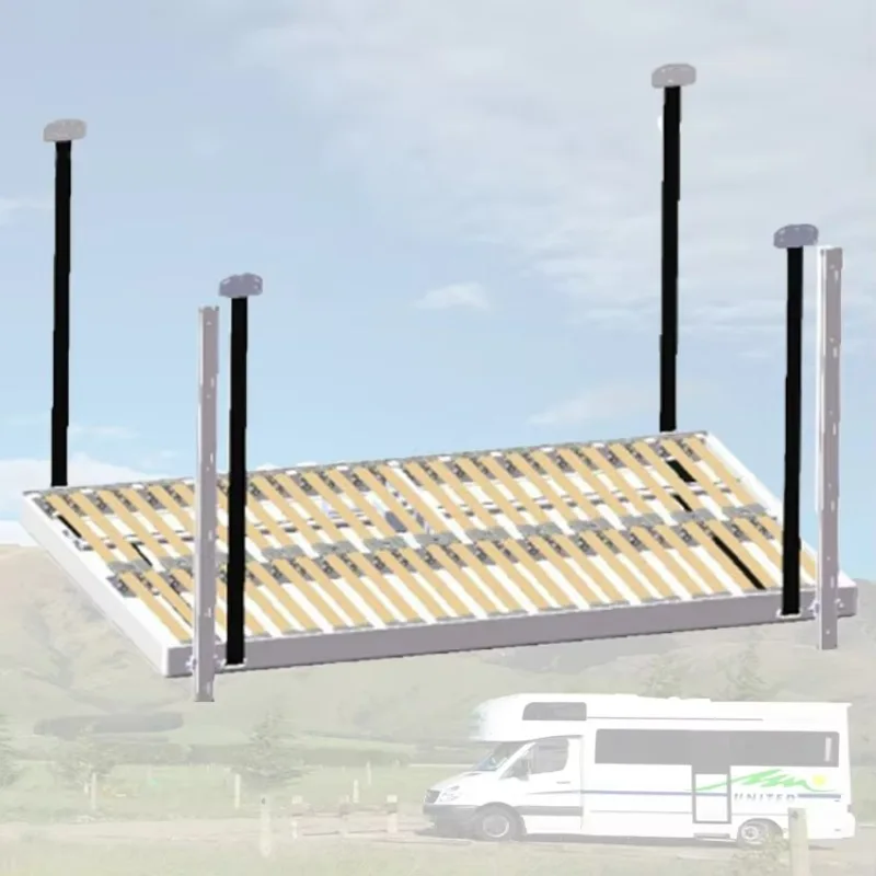 Professional Caravan Smart Bed Complete Kit  Aluminum Alloy Camper RV Electric Lifting Bed System - view 2