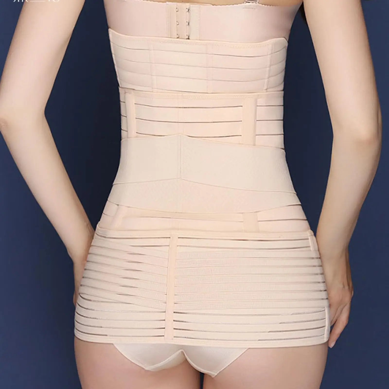 Women's Postpartum Support Belt Girdle Breathable Stretchy Mesh Fabric Belly Binder Waist Trainer Corset Shapewear for Recovery