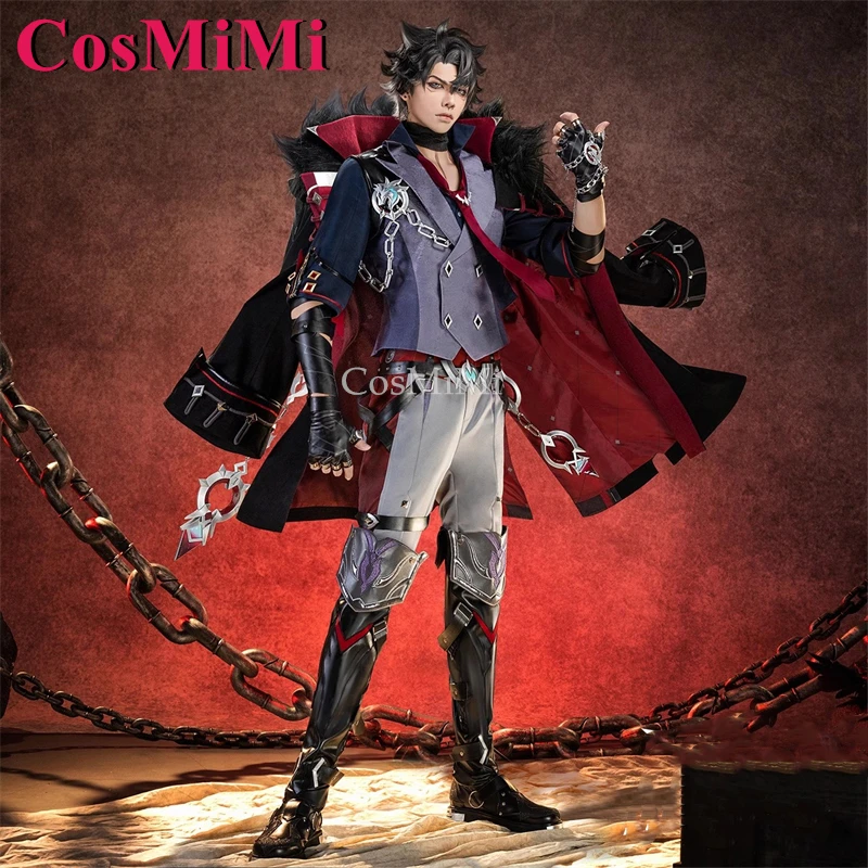 

CosMiMi Wriothesley Cosplay Game Genshin Impact Costume Gorgeous Handsome Battle Uniform Carnival Party Role Play Clothing S-XXL