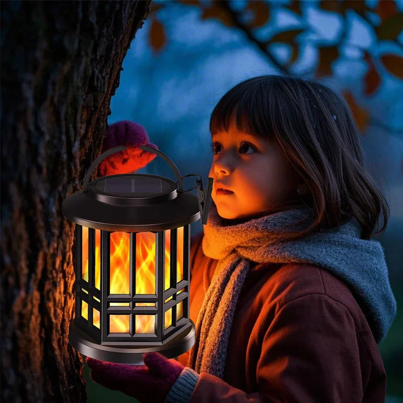 

LED Solar Creative Simulation Flame Lamp with Clip IP65 Waterproof Outdoor Wall Lamp Garden Landscape Light Garden Decoration