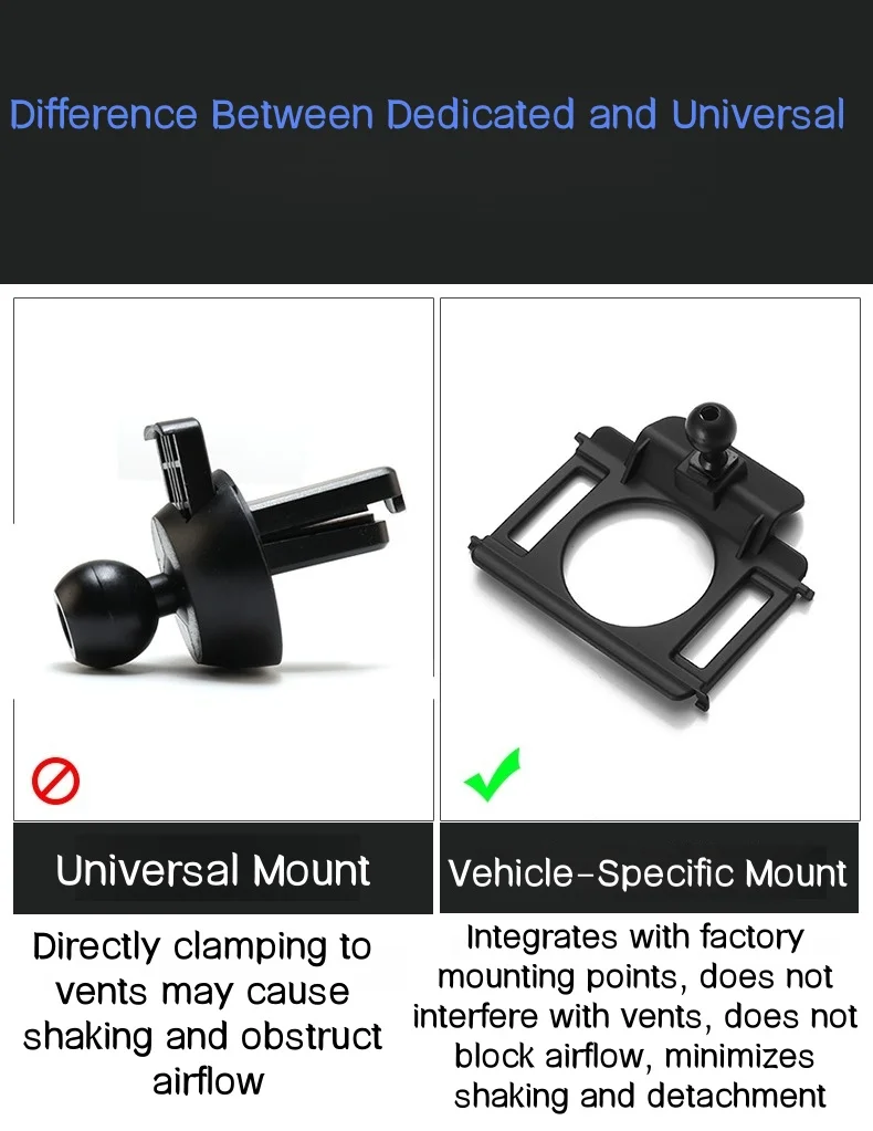 حامل جوّال بلاستيكي للسيارة مشبك حامل قاعدة خاصة ل Volkswagen VW Golf 6 7 8 POLO PLUS TCROSS Tiguan L X Passat Touran L #4