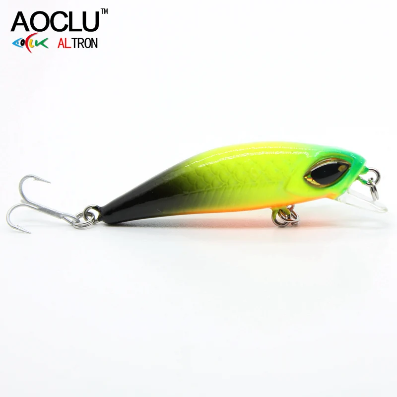 Aoclu-Sinking Minnow Angel rassel, Hart köder Wobbler Köder, Strand, Bass, Jack, Forelle, 14 # VMC Haken, Tauchen, 1,5 m, 45mm, 3,0g – Detail 23