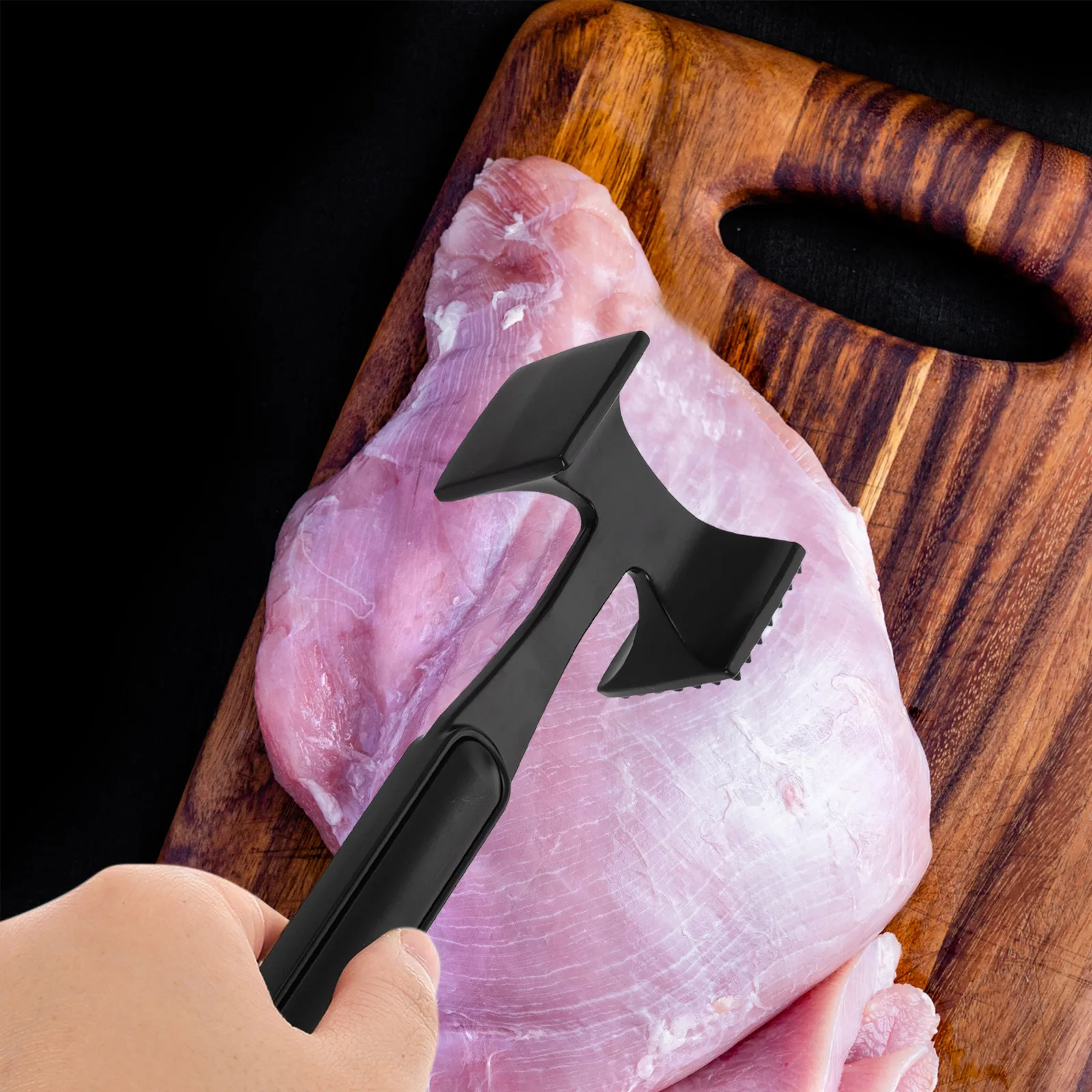 

Dual-Sided Meat Tenderizer Hammer Kitchen Tool Beef Tendon Remover Gourmet Pounder Smasher Press Stapler Separator Tool Dual