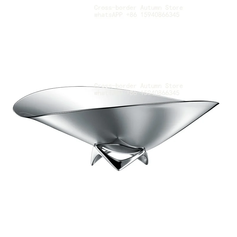 Light luxury Nordic fruit plate Daquan stainless steel large fruit pocket decorative housewarming gift
