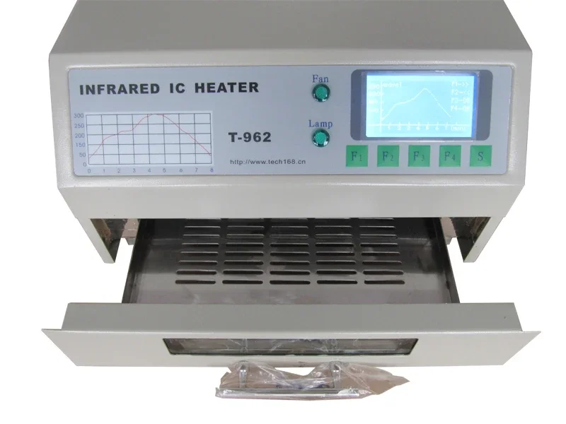 PUHUI T-962 Infrared IC Heater T962 Reflow Wave Oven 800W Soldering Machine 180 x 235mm for BGA SMD SMT Reworking PCB Repairing