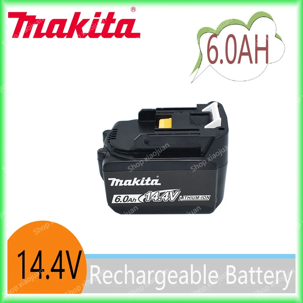 

Makita 14.4V 6000mAh Makita Rechargeable Li-ion Battery For Makita 14V Power Tools 6.0Ah Batteries BL1460 BL1430 1415 194066-1