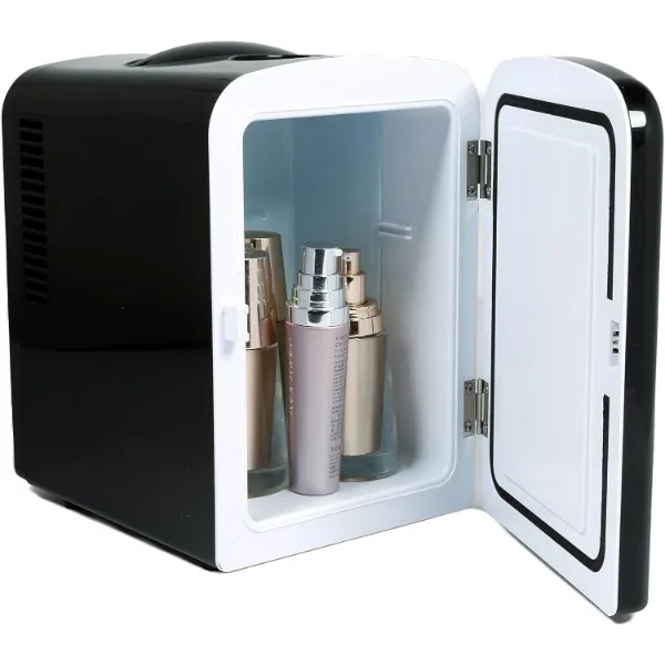 Frigidaire Mini Portable Compact Personal Fridge Cooler, 4 Liter Capacity Chills Six 12 oz Cans, 100% Freon-Free & Eco Friendly