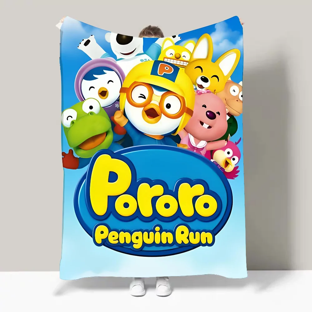 Anime cute P-pororo-O Blanket Design Lightweight  For Dorms, Naps, Living Room, Office,Sofa,All-Season