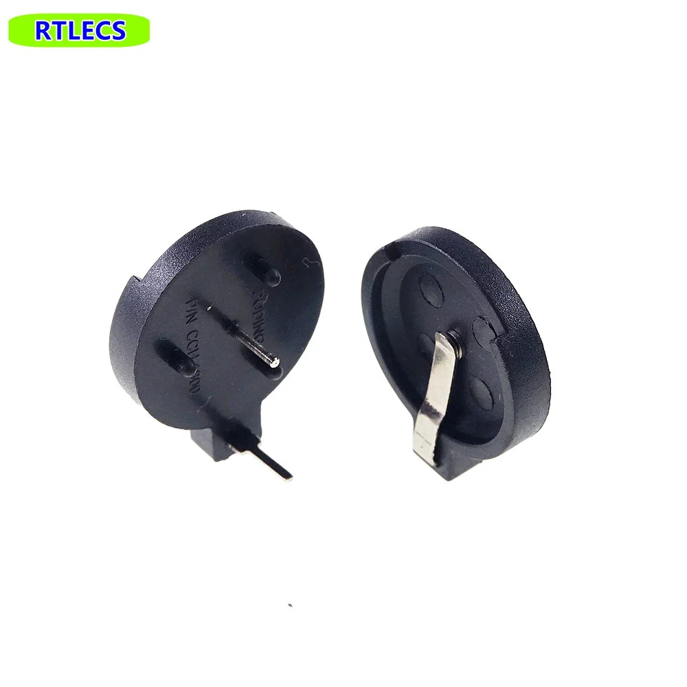 CR1620 CR1612 CR1616 Battery Button Cell Holder Case Holder Connector DC Power Socket through holes PCB Solder